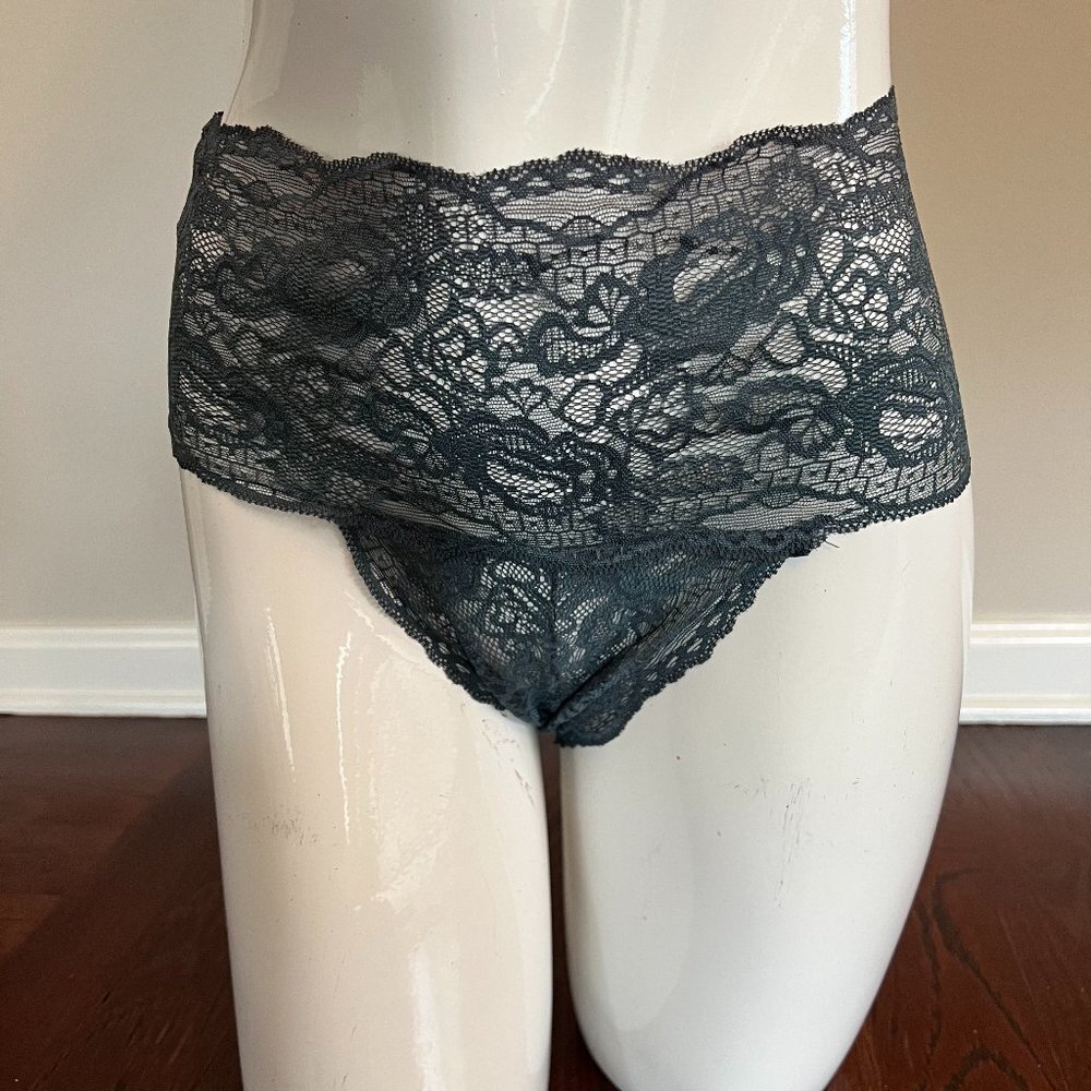 ‼️Sale ‼️ Sexy High-Waisted Gray All Lace Panties